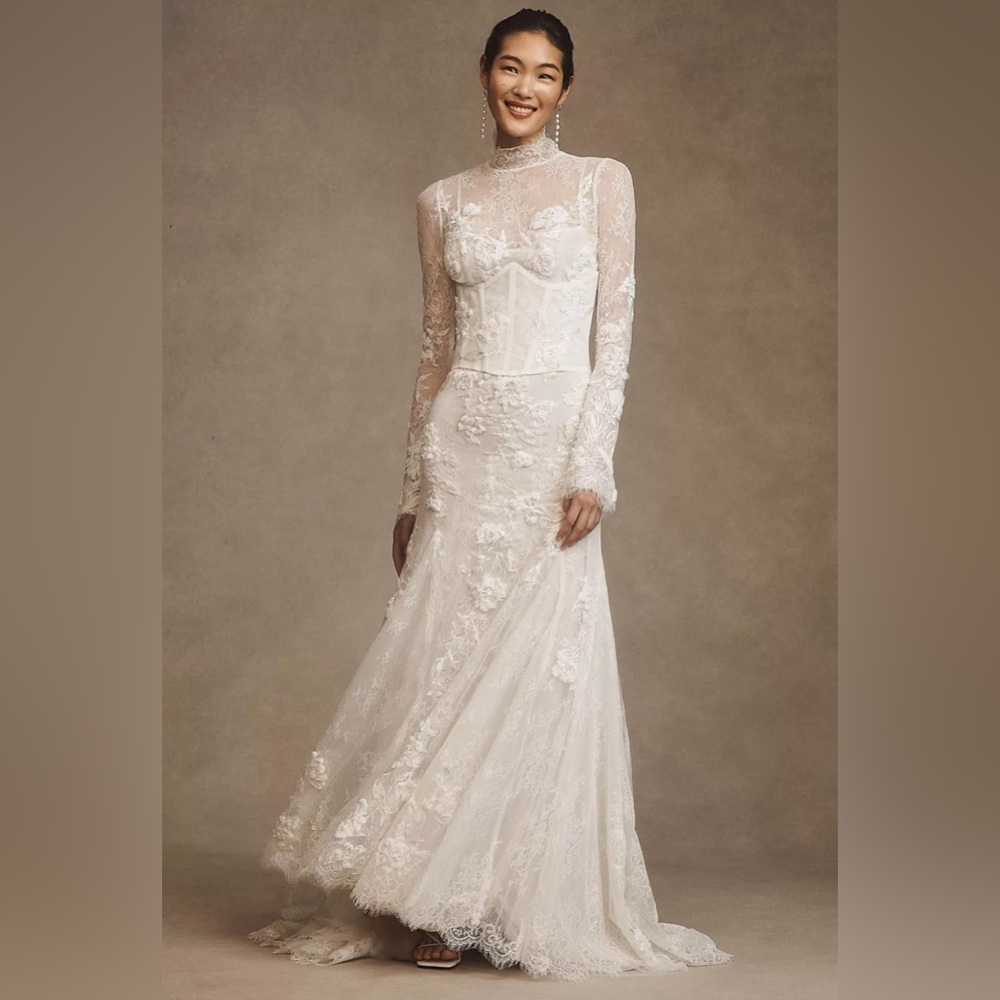 Serene Lace Wedding Dress, Willoughby by Watters - Picture 2 of 16